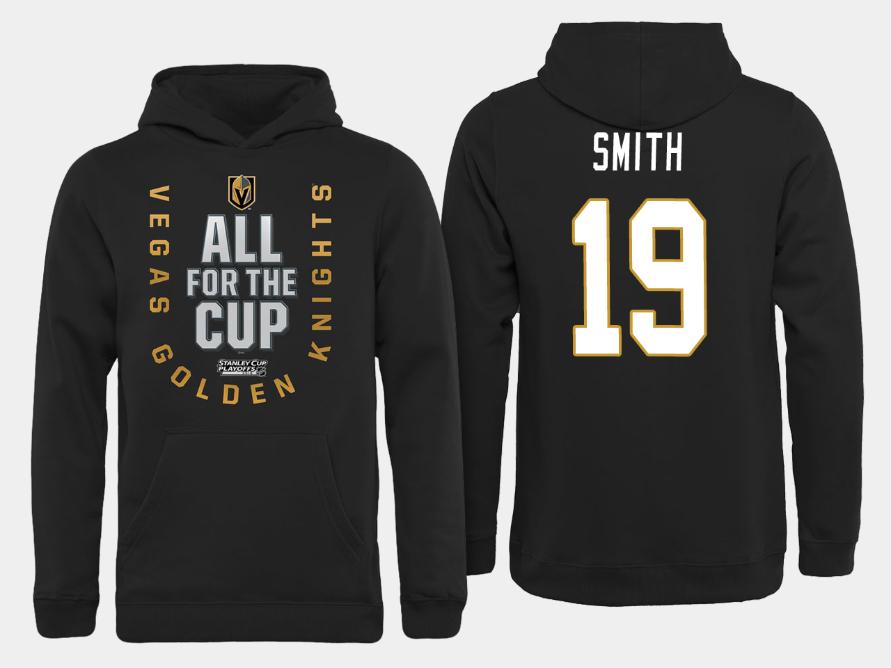 Men NHL Vegas Golden Knights #19 Smith All for the Cup hoodie